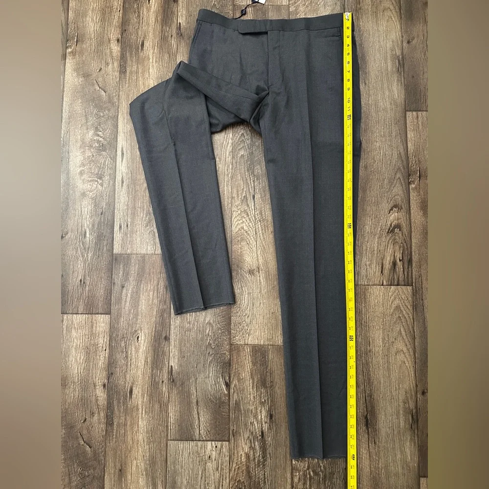 Polo Ralph Lauren 98% Wool Dress Pants Men’s Size 36 Grey *Unhemmed* - Picture 11 of 13